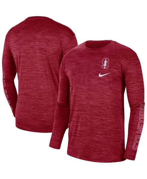 Men's Cardinal Stanford Cardinal Velocity Legend Team Performance Long Sleeve T-shirt