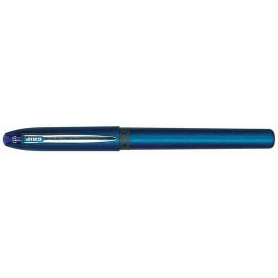 Liquid ink ballpoint pen Uni-Ball Grip Micro UB-245 Blue 12 Units