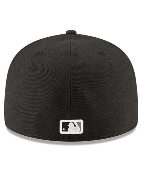 Бейсболка с козырьком New Era черная Chicago White Sox 2023 Jackie Robinson Day 59FIFTY