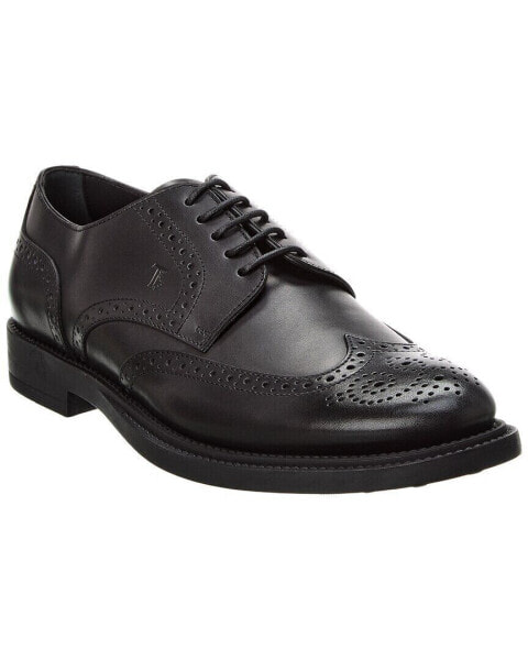 Tod’S Leather Derby Men's Black 6