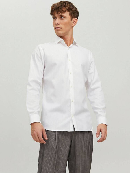 Jack & Jones long sleeve shirt in white