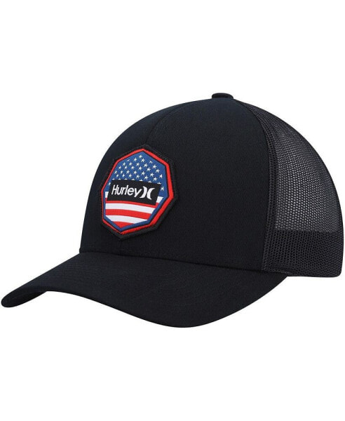 Men's Black Ultra Destination United States Trucker Snapback Hat