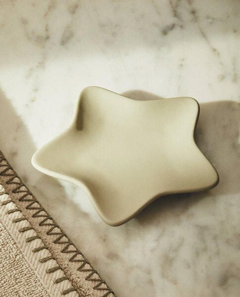 Ceramic star bathroom soap dish