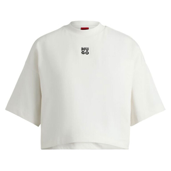 HUGO Cropped 8 10247676 short sleeve T-shirt