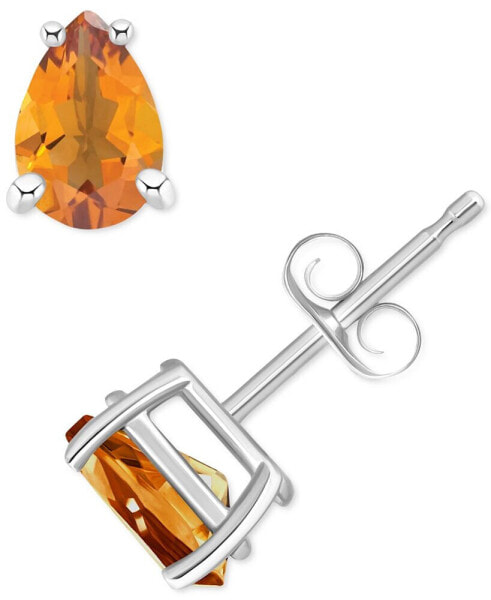 Citrine Pear Stud Earrings (3/4 ct. t.w.) in 14k Gold