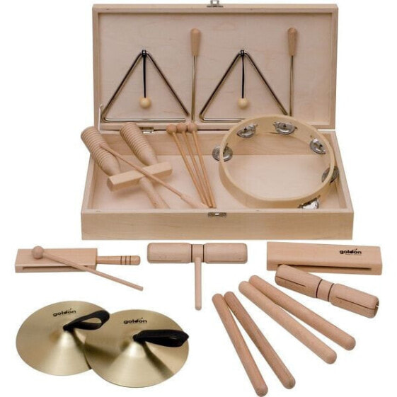 Goldon Percussion Set 5 in Wood Box