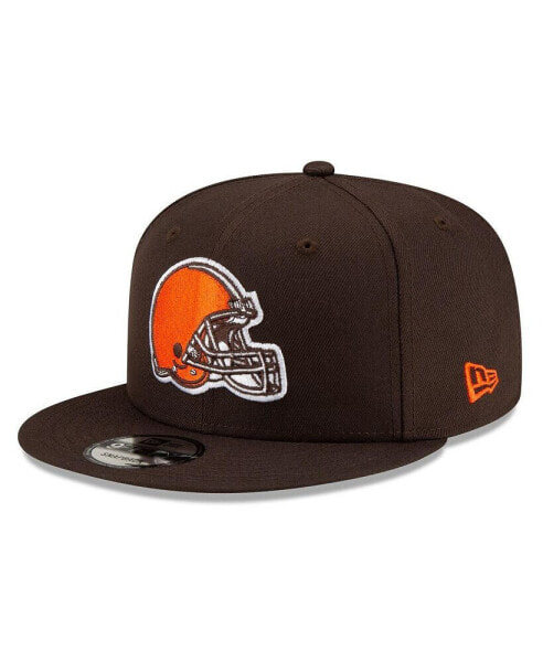 Men's Brown Cleveland Browns Basic 9FIFTY Snapback Hat