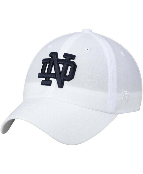 Men's White Notre Dame Fighting Irish Staple Adjustable Hat