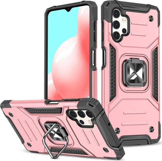 Wozinsky Wozinsky Ring Armor pancerne hybrydowe etui pokrowiec + magnetyczny uchwyt Samsung Galaxy A73 złoty