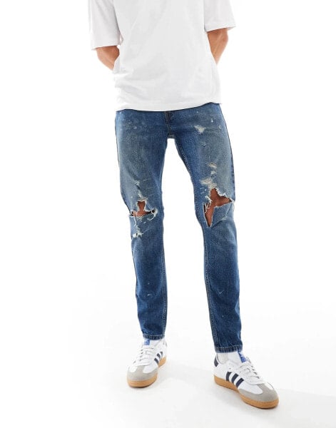 Levi's 515 slim taper jeans in mid blue