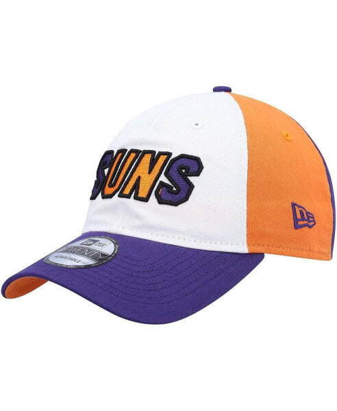 Men's White, Purple Phoenix Suns Back Half 9TWENTY Adjustable Hat