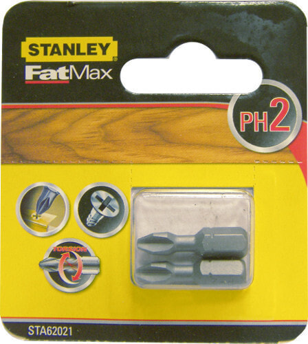 Stanley Końcówki wkrętarskie PH2/25mm 2szt. - STA62021