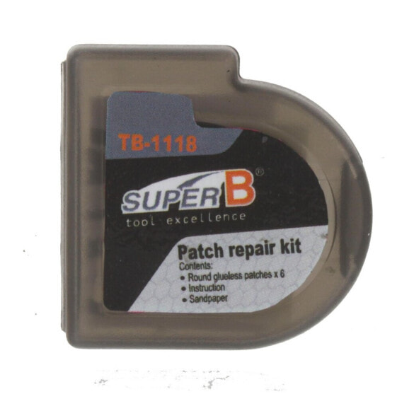 Набор для ремонта камер SUPER B TB-1118 6 велосипедных круглых клеевых заплат