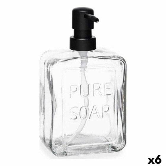 Дозатор мыла Pure Soap Стеклянный Прозрачный Пластик 570 мл (6 штук) Berilo