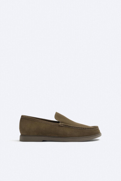 Casual leather loafers