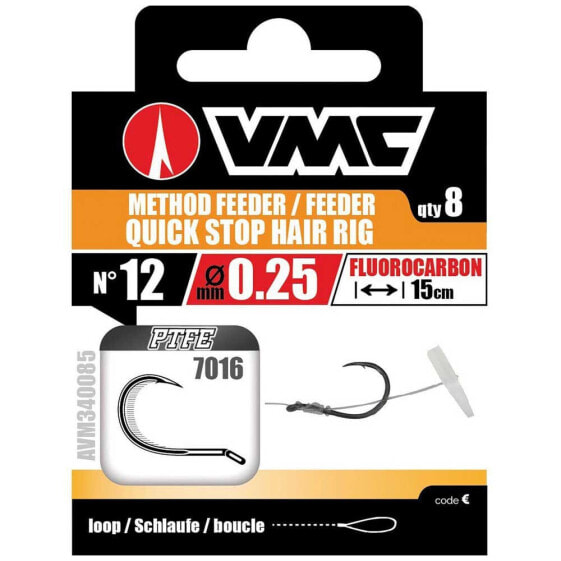 VMC Feeder Quick Stop 7016NT Tied Hook 0.250 mm
