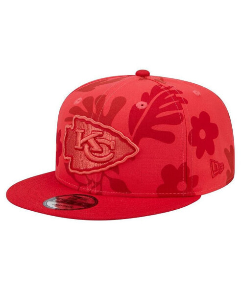 Бейсболка Snapback New Era мужская Kansas City Chiefs красная Polka Leafy 9FIFTY