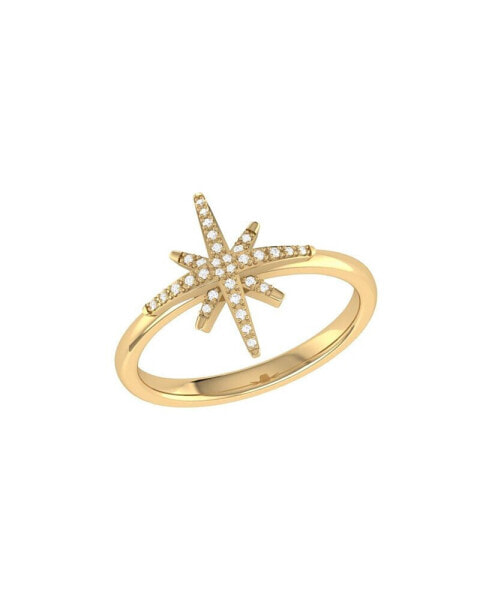 North Star Design Sterling Silver Diamond Women Ring