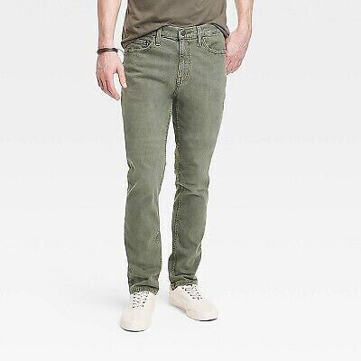 Men's Lightweight Colored Slim Fit Jeans - Goodfellow & Co Light Green 32x30