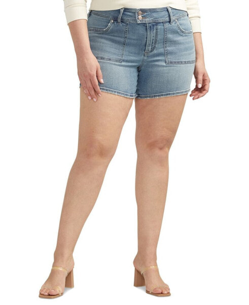 Шорты высокие Silver Jeans Co. Suki Plus Size Curvy-Fit