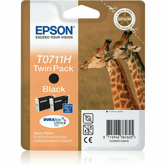 Картридж с оригинальными чернилами Epson C13T07114H10 Чёрный