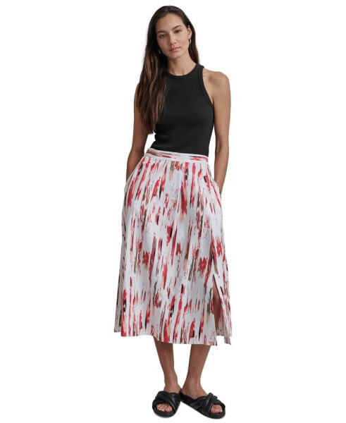 Women's Printed Midi Skirt