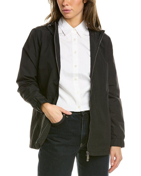 Brooks Brothers Ripstop Anorak Women's Black Xs