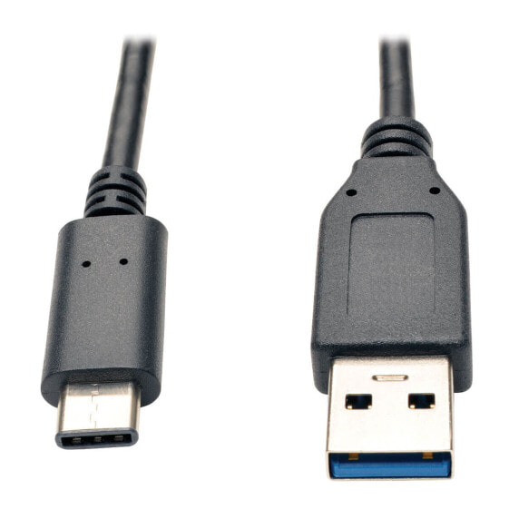 Tripp U428-003-G2 USB-C to USB-A Cable (M/M) - USB 3.2 Gen 2 (10 Gbps) - Thunderbolt 3 Compatible - 3 ft. (0.91 m) - 1.83 m - USB C - USB A - USB 3.2 Gen 2 (3.1 Gen 2) - Male/Male - Black