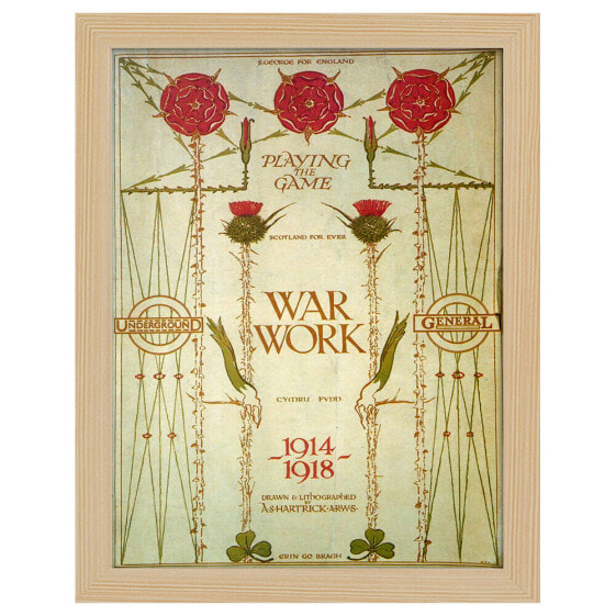 Bilderrahmen Poster 1919 War Work