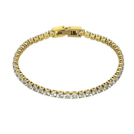 Tessa White Bracelet MCB23057G gold-plated tennis bracelet