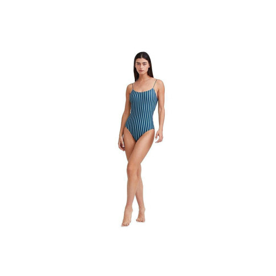 Women's Scoop Neck One Piece Swimsuit With U Shape Back