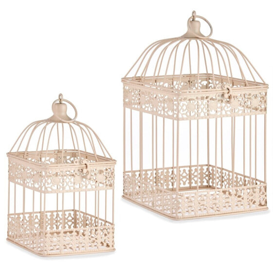 GIFT DECOR Set 2 Cage Metal Decoration35X18