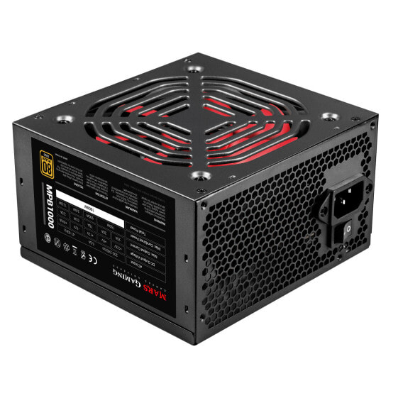 Mars Gaming MPB1000 PC Power Supply 1000W 80 Plus Gold ATX - 1000 W - 200 - 240 V - 47 - 63 Hz - 6.5 A - Active - 150 W