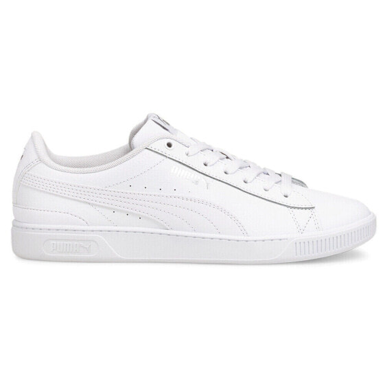 Puma Vikky V3 Leather Lace Up Womens White Sneakers Casual Shoes 38311502