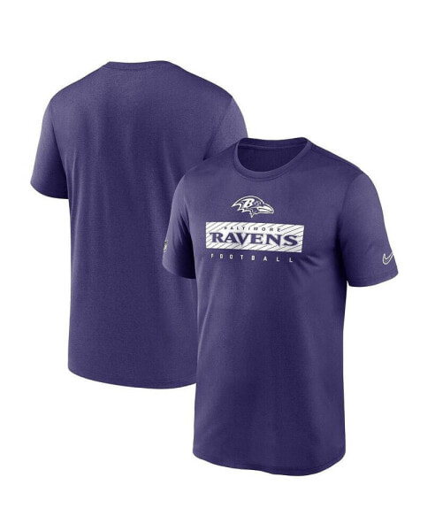 Men's Purple Baltimore Ravens Sideline Legend Performance T-Shirt