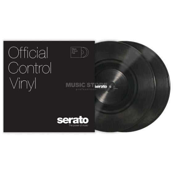 Serato 10" Standard Colours Control Vinyl x2 (Black)