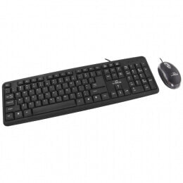 Titanum TK106 - Full-size (100%) - Wired - USB - Black - Mouse included