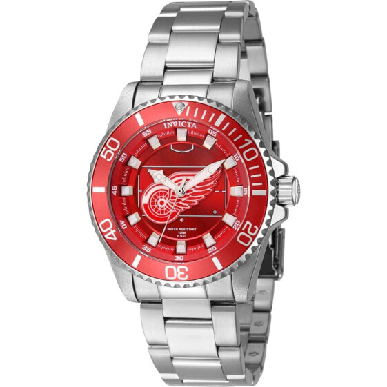 Invicta 42224 Women's NHL Detroit Red Wings Red Dial Steel Watch
