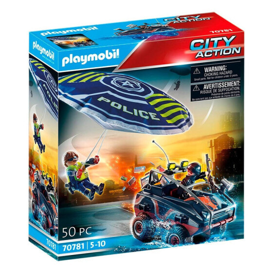 Фигурка Playmobil Police Parachute Persecution Of The Amphibious Vehicle (Преследование Амфибийного Транспорта)