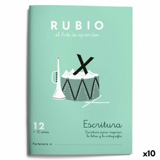 Тетрадь для письма и каллиграфии Cuadernos Rubio Nº12 A5 испанский 20 Листов (10 штук)