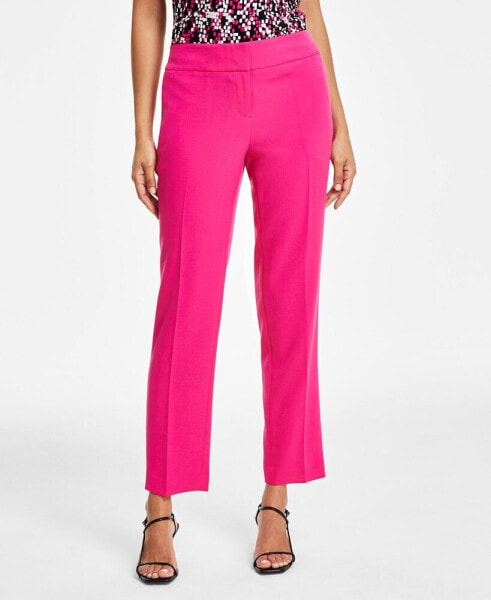 Petite Slim Straight-Leg Trousers