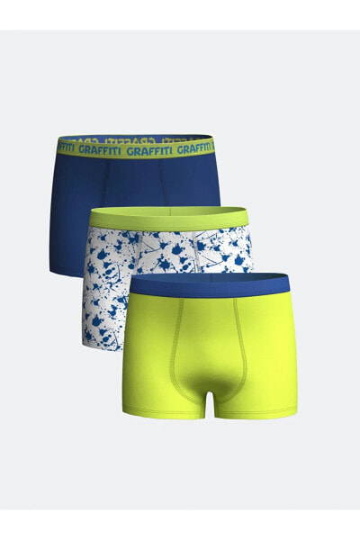 LCW Kids Baskılı Erkek Çocuk Boxer 3'lü