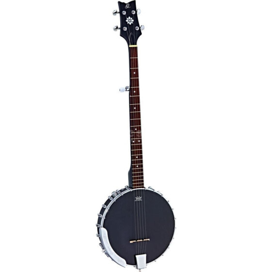 Ortega OBJE250OP-SBK 5-String Banjo Open Back mit Tonabnehmer