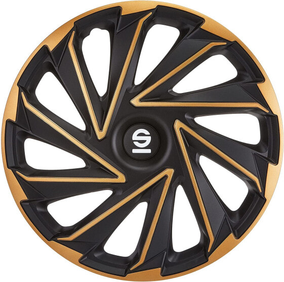 Sparco Varese Wheel Trims - 16 Inch - Gold/Black - Set of 4