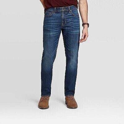 Men's Athletic Fit Jeans - Goodfellow & Co Dark Wash 36x32