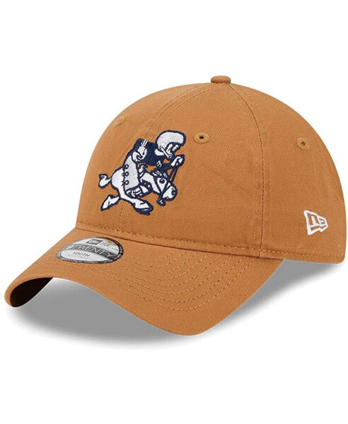 Big Boys and Girls Brown Dallas Cowboys Throwback Main Core Classic 2.0 9TWENTY Adjustable Hat