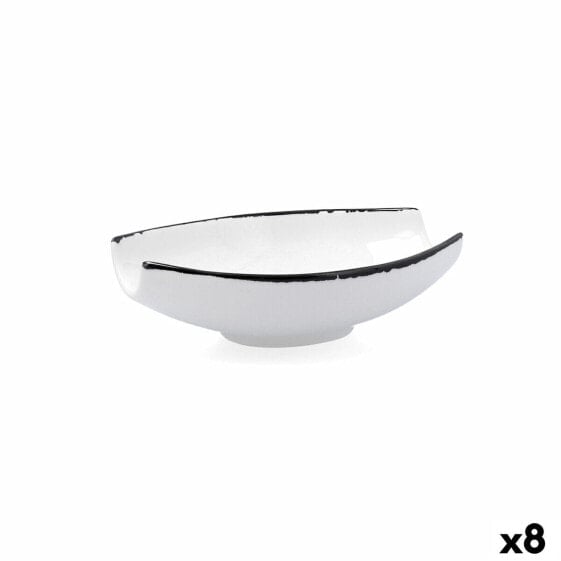 Блюдо сервировочное Ariane Vital Filo Белый Чёрный Керамика 19 x 13,5 см (8 штук)