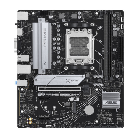 ASUS PRIME B650M-K, AMD, Socket AM5, AMD Ryzen™ 5, AMD Ryzen™ 7, AMD Ryzen 9 7th Gen, Socket AM5, DDR5-SDRAM, 96 GB