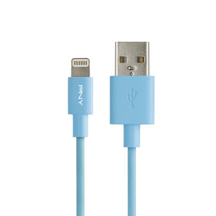 PNY C-UA-LN-B01-04 - 1.2 m - Lightning - USB A - Blue - Straight - Straight