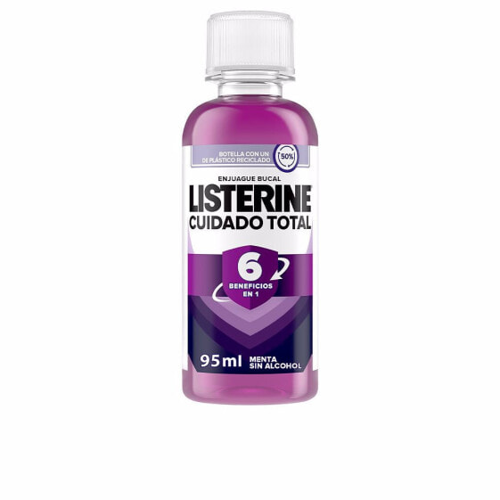 Listerine Total Care Mouthwash Мятный ополаскиватель для полости рта с комплексом эфирных масел с фтором и хлоридом цинка без спирта 95 мл